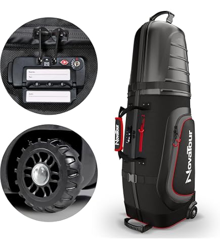 Amazon.com : COBRA Golf 2020 Rolling Club Bag (Black-Heather Gray
